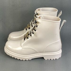 Karl Lagerfeld Paris Topanga Embellished Rain Boots womens size 7